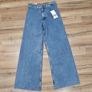 NWT Zara Women's the Marine Straight Jeans Size 6